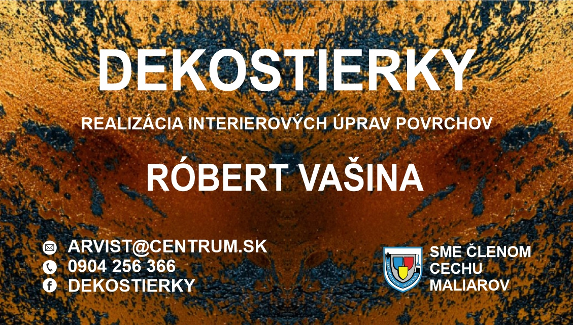 Dekoratívne omietky - stierky - dekoratívne maliarske prace