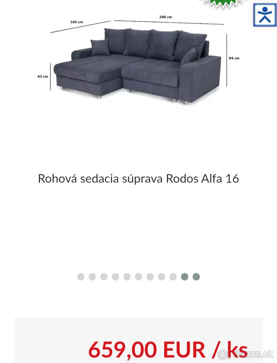 Predám rozkladaciu sedaciu súpravu z uloznim priestorom