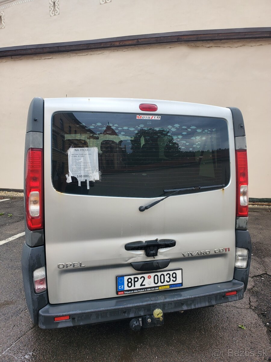 Opel Vivaro 2.0 84kw 9 miest Euro 4