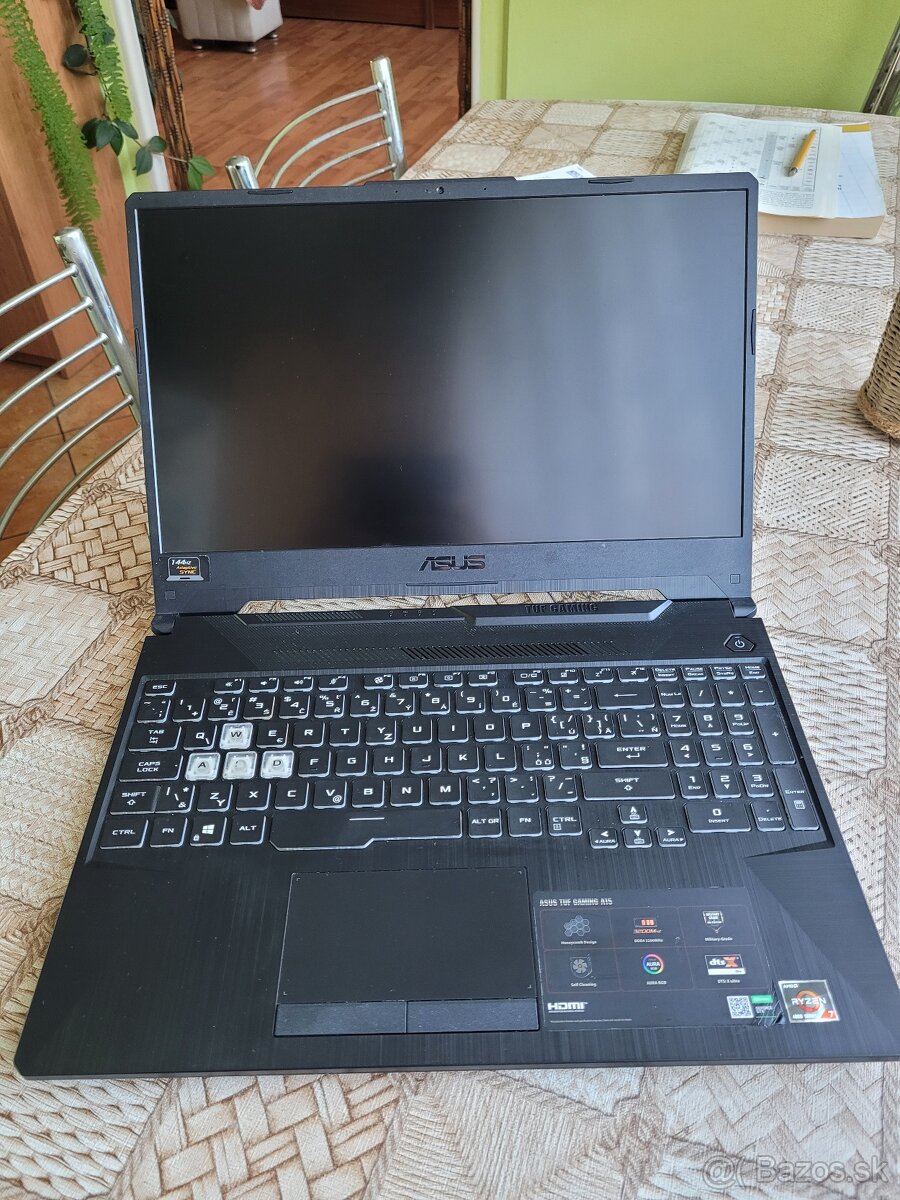 Herny Asus TUF, R7 4800H, 1650 Ti, až 64 GB, ssd, zľava 60%