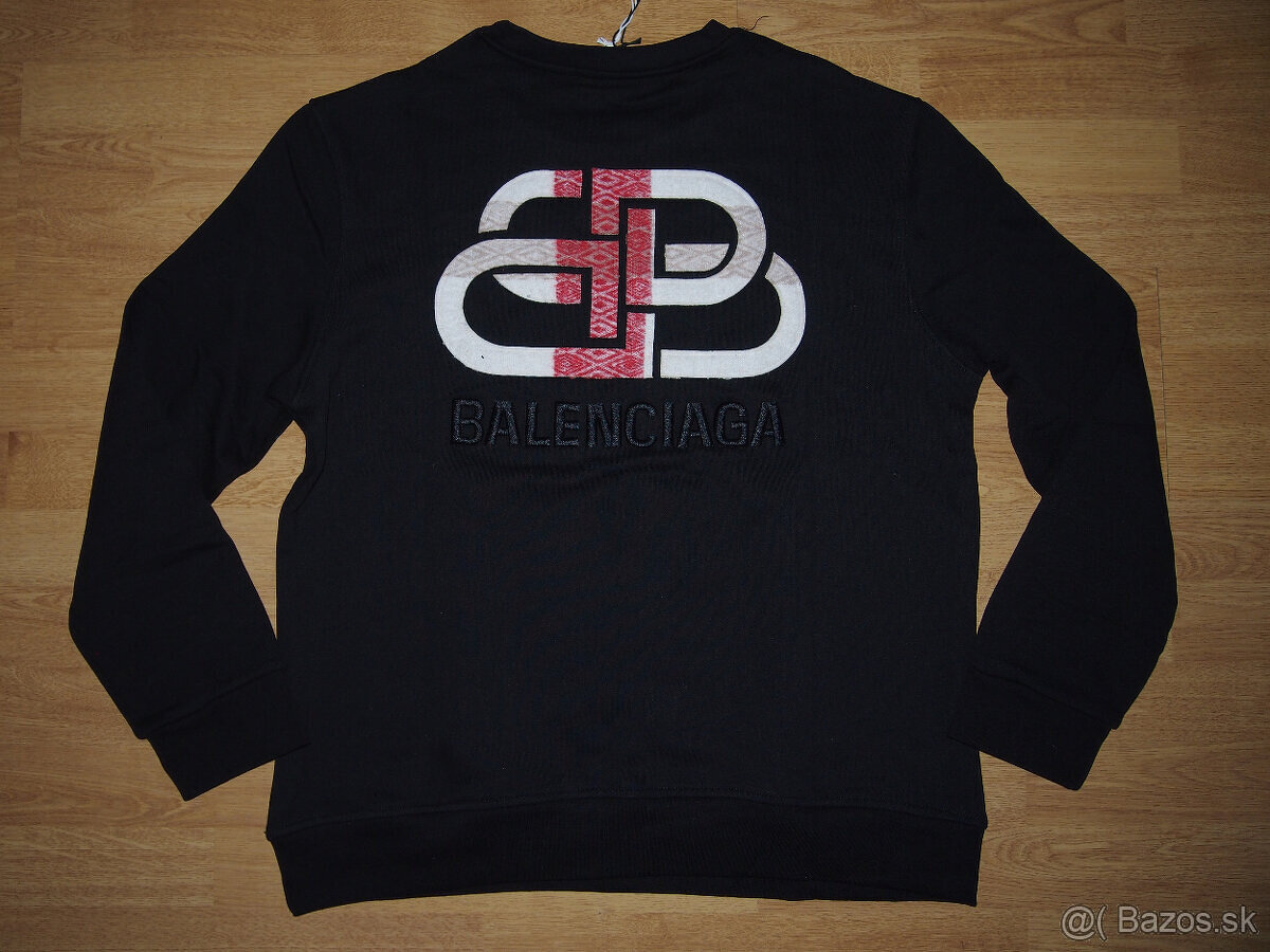 Balenciaga pánska mikina čierna