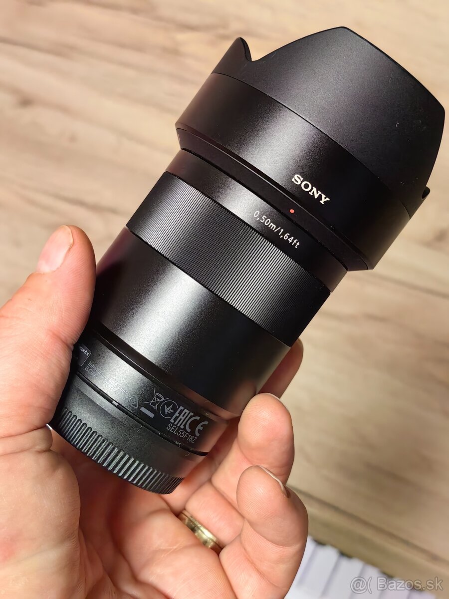 Sony sonar Fe 1,8/55 ZA.