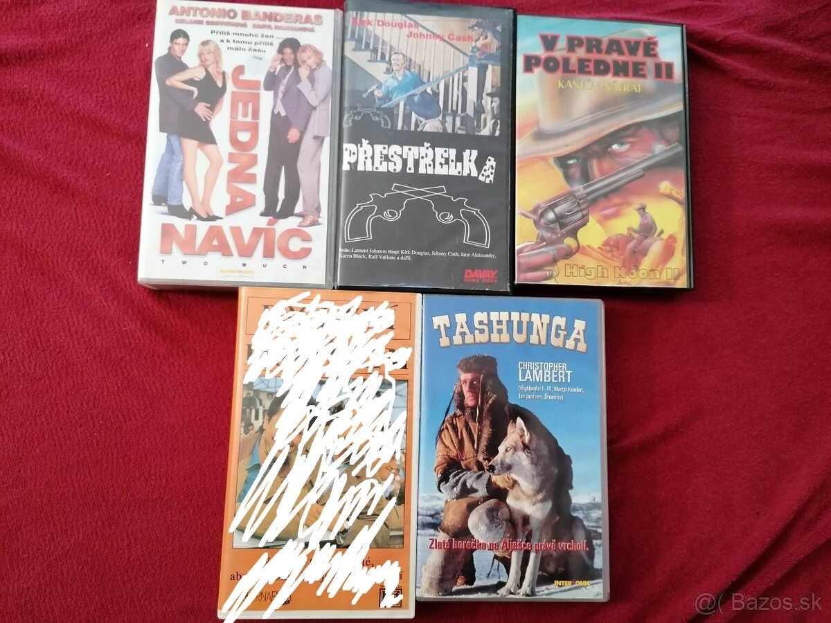 predám staré retro videokazety