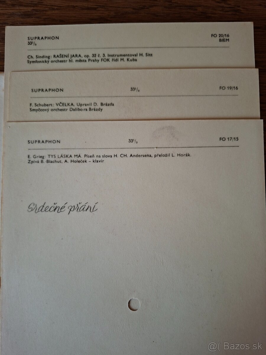 Predám zberateľské platne