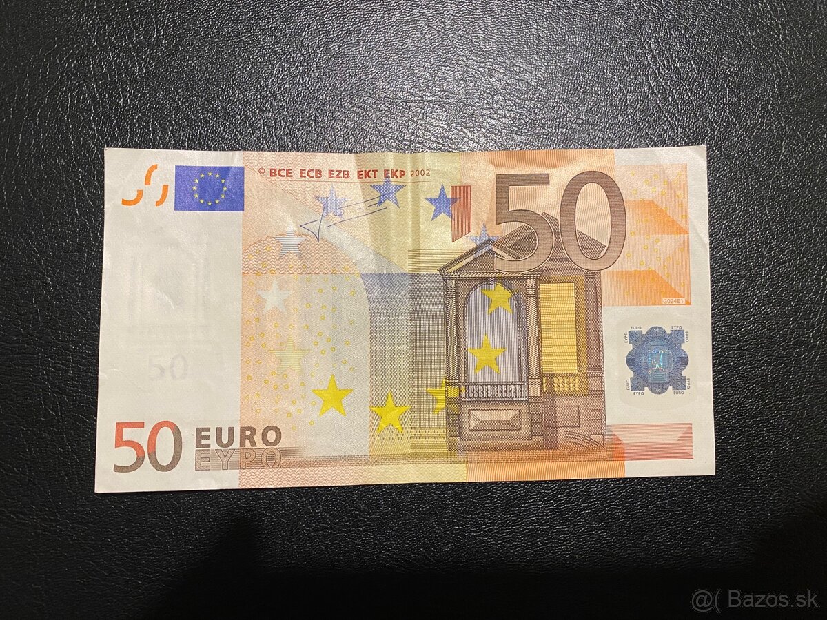 50€ bankovka - starý dizajn