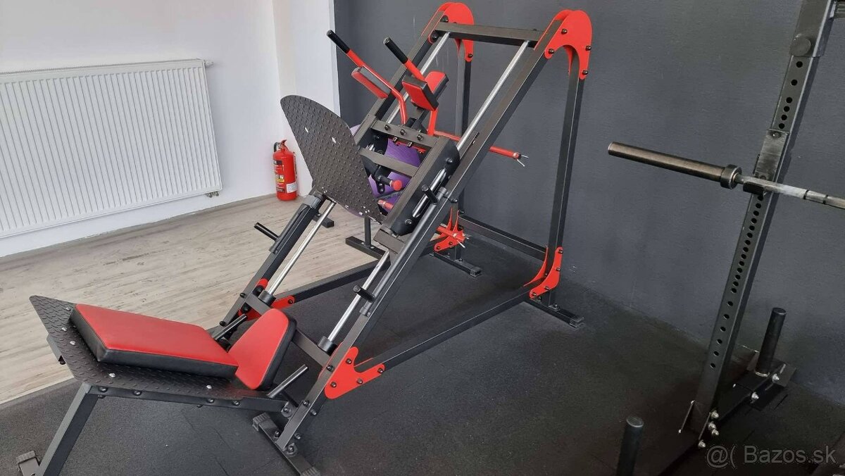 Predám legpress + hack squat 2v1