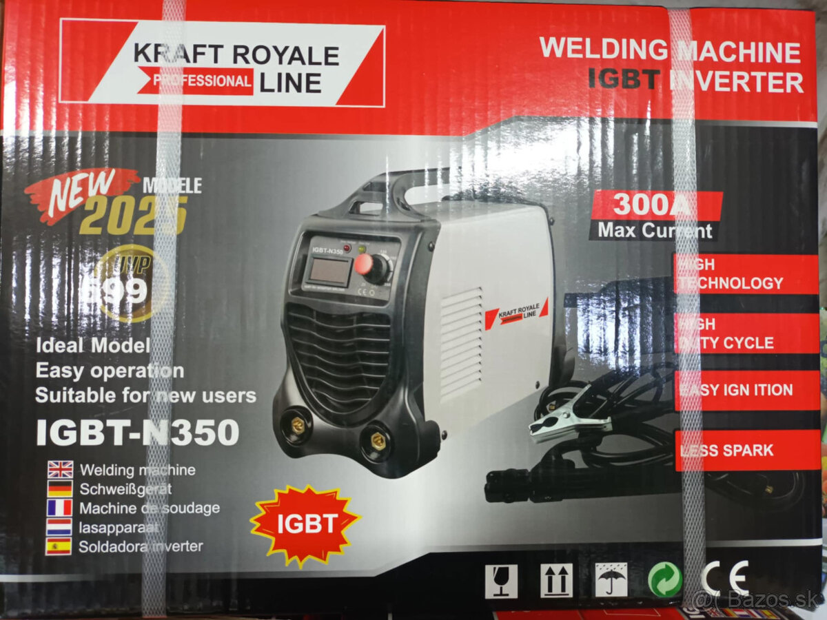 Invertorová Zváračka - Dwstahl IGBT-N350 +prislušenstvo/