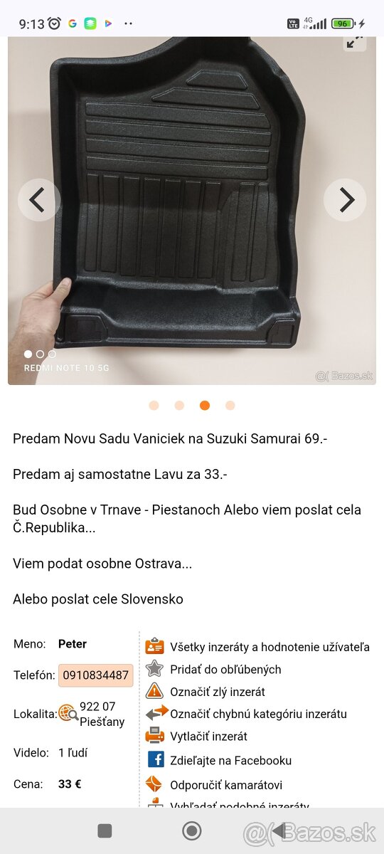 Gumene rohoze L + Pr Samurai