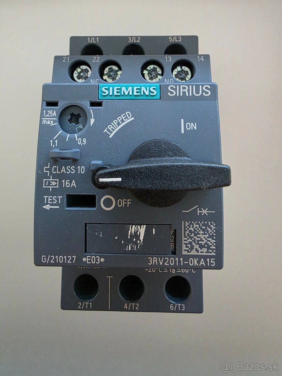 Siemens motorový istic 1,25A
