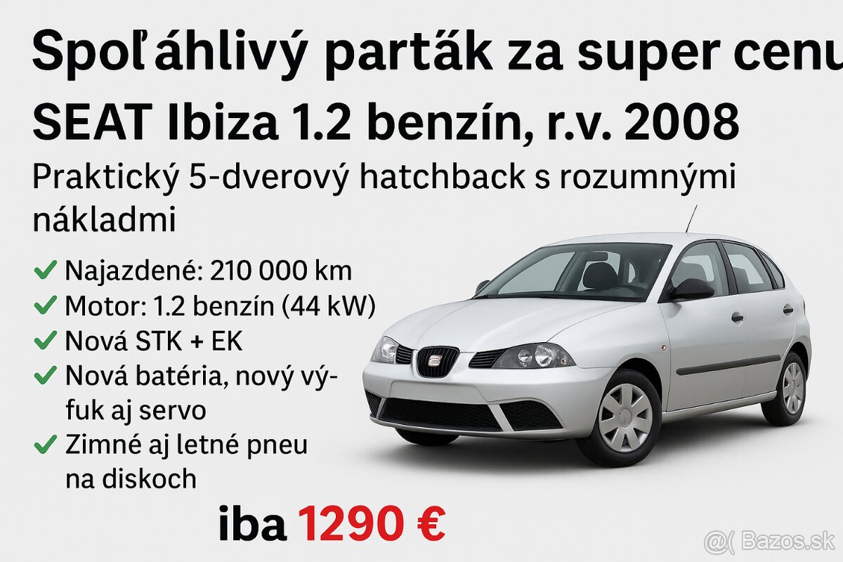 🚗 NA PREDAJ – Spoľahlivý parťák za super cenu SEAT