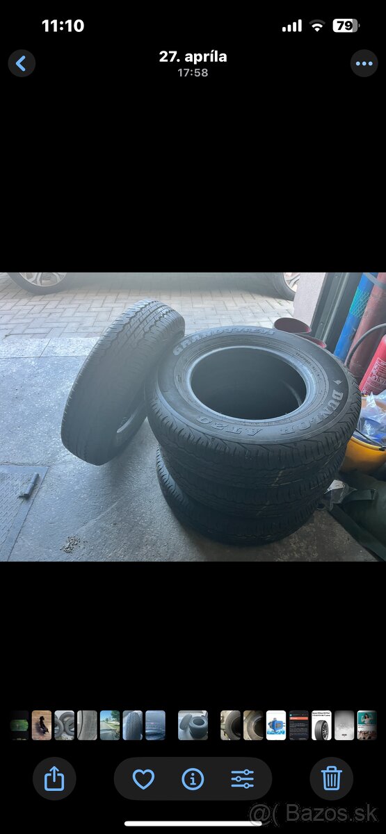 Predám pneu 195/80/R15