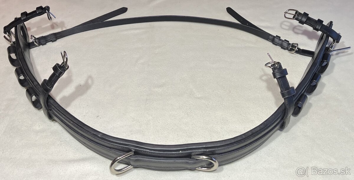 Poprsník k tažnému postroji, dvojspřežní