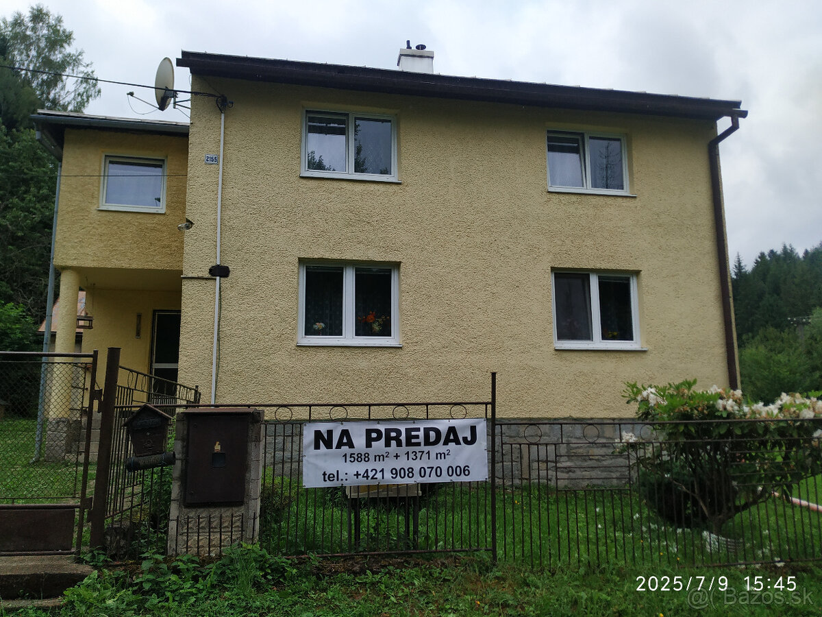 Rodinný dom na predaj