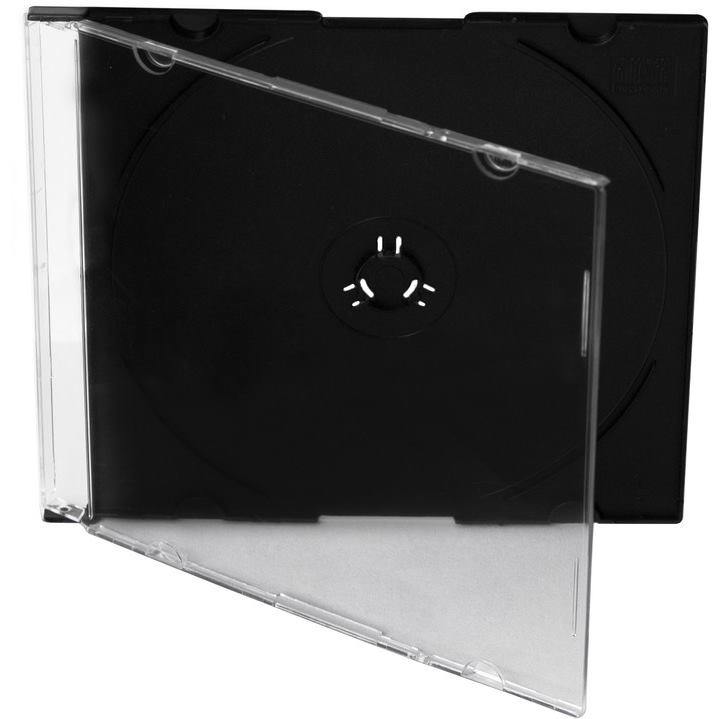 Obaly Slim na CD/DVD z plastu čierne / priehľadné - k nákupu