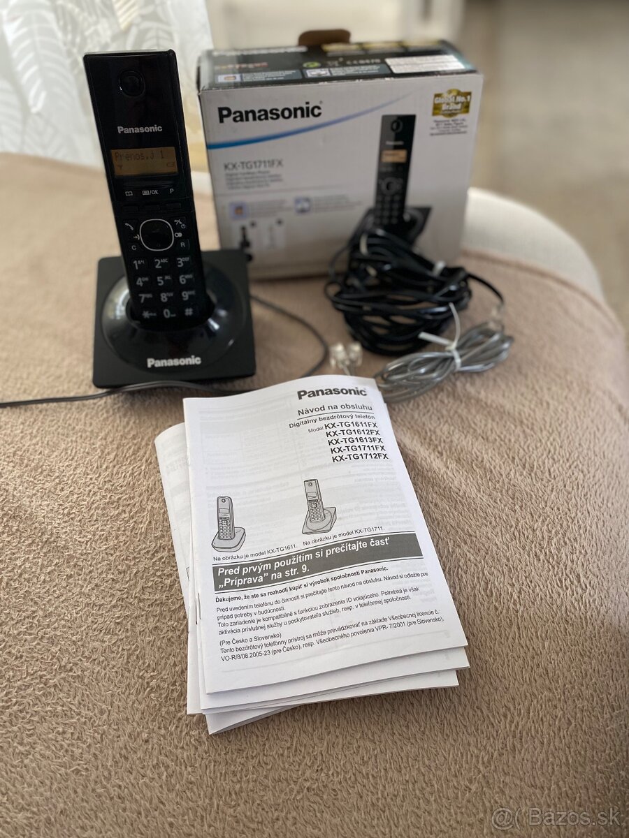Predám funkčny Panasonic bezdrôtovú pevnú linku