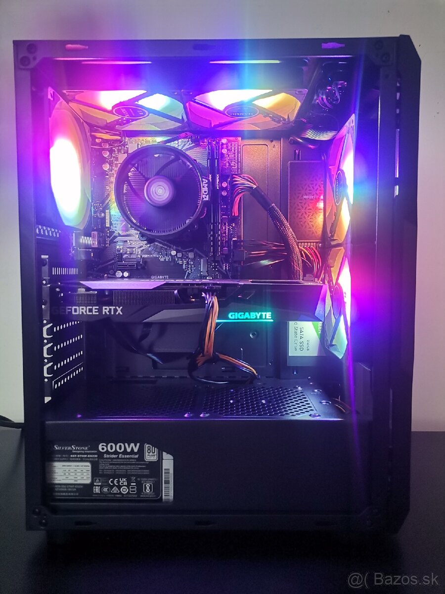 Herný pc RTX 3060ti, Ryzen 5 3600