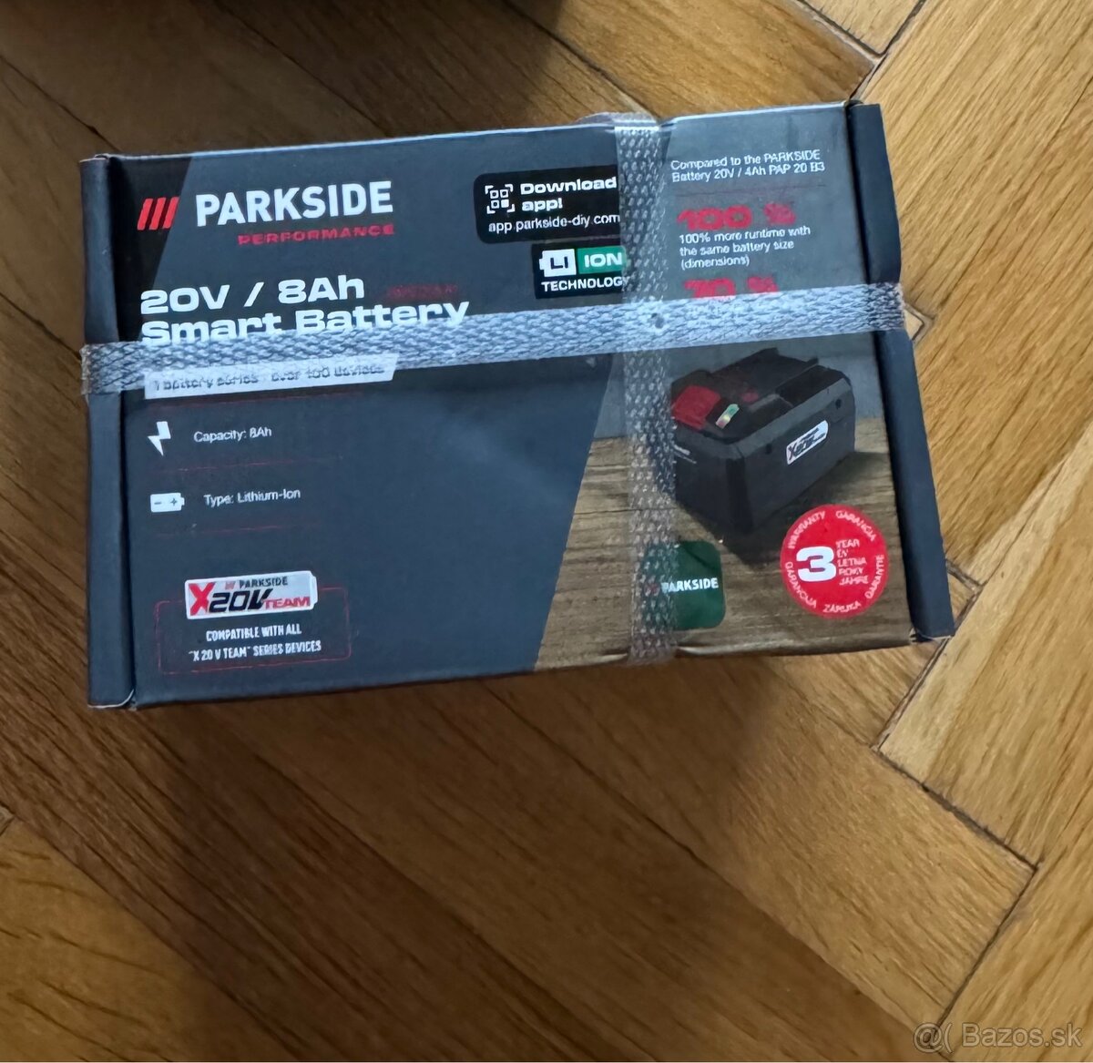 Predám úplne novy originál PARKSIDE akumulátor 20V 8Ah