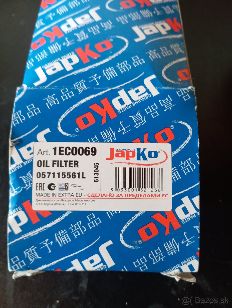 OLEJOVÝ FILTER JAPKO