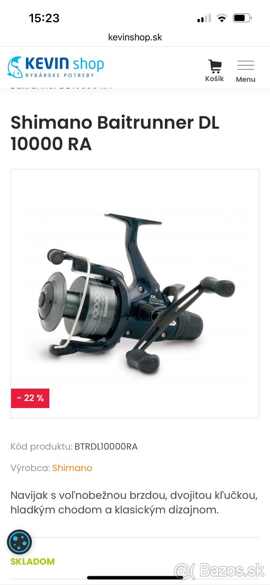Shimano DL10000RA navijak