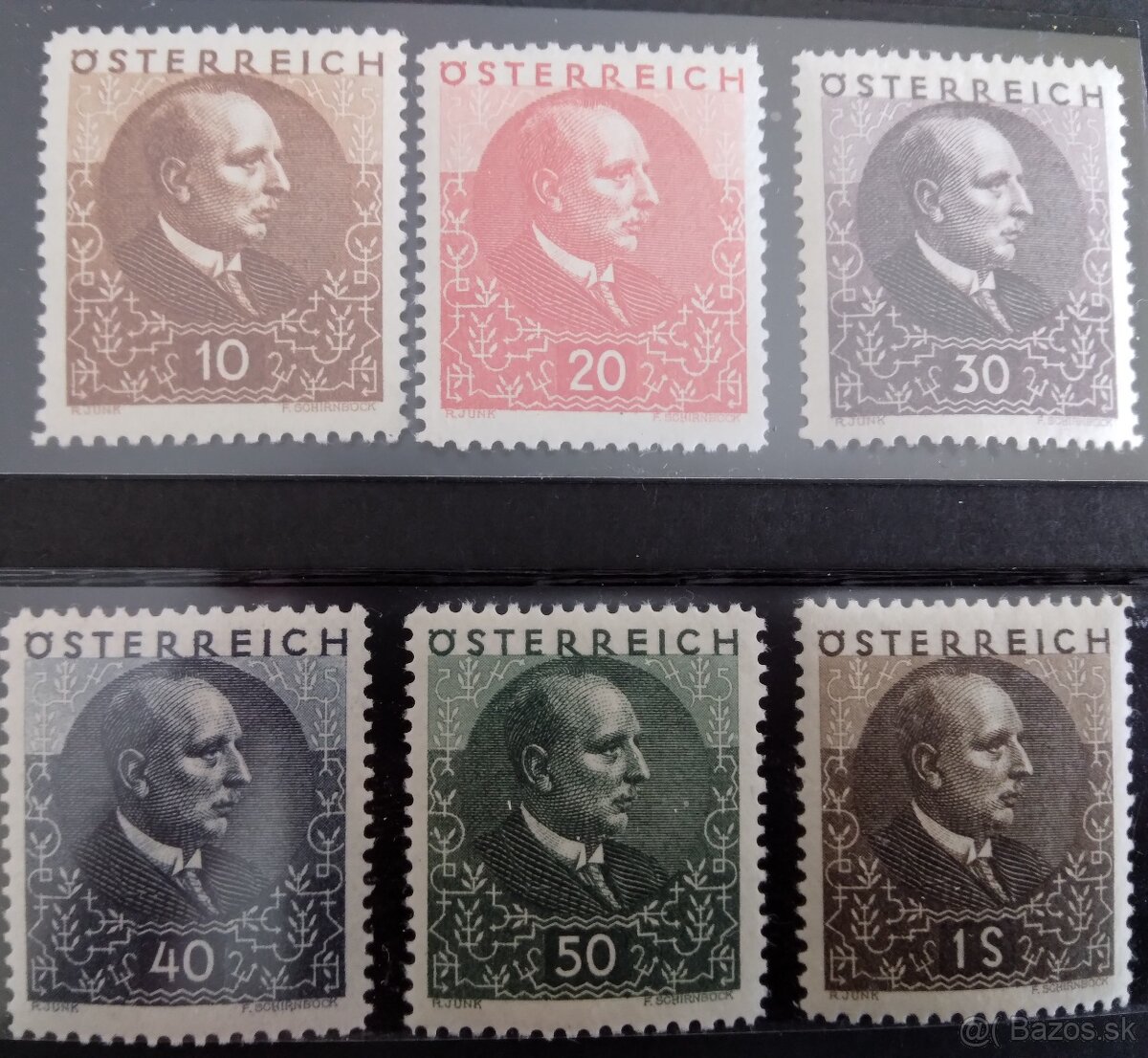 Rakúsko 512-517, Miklas, 1930,