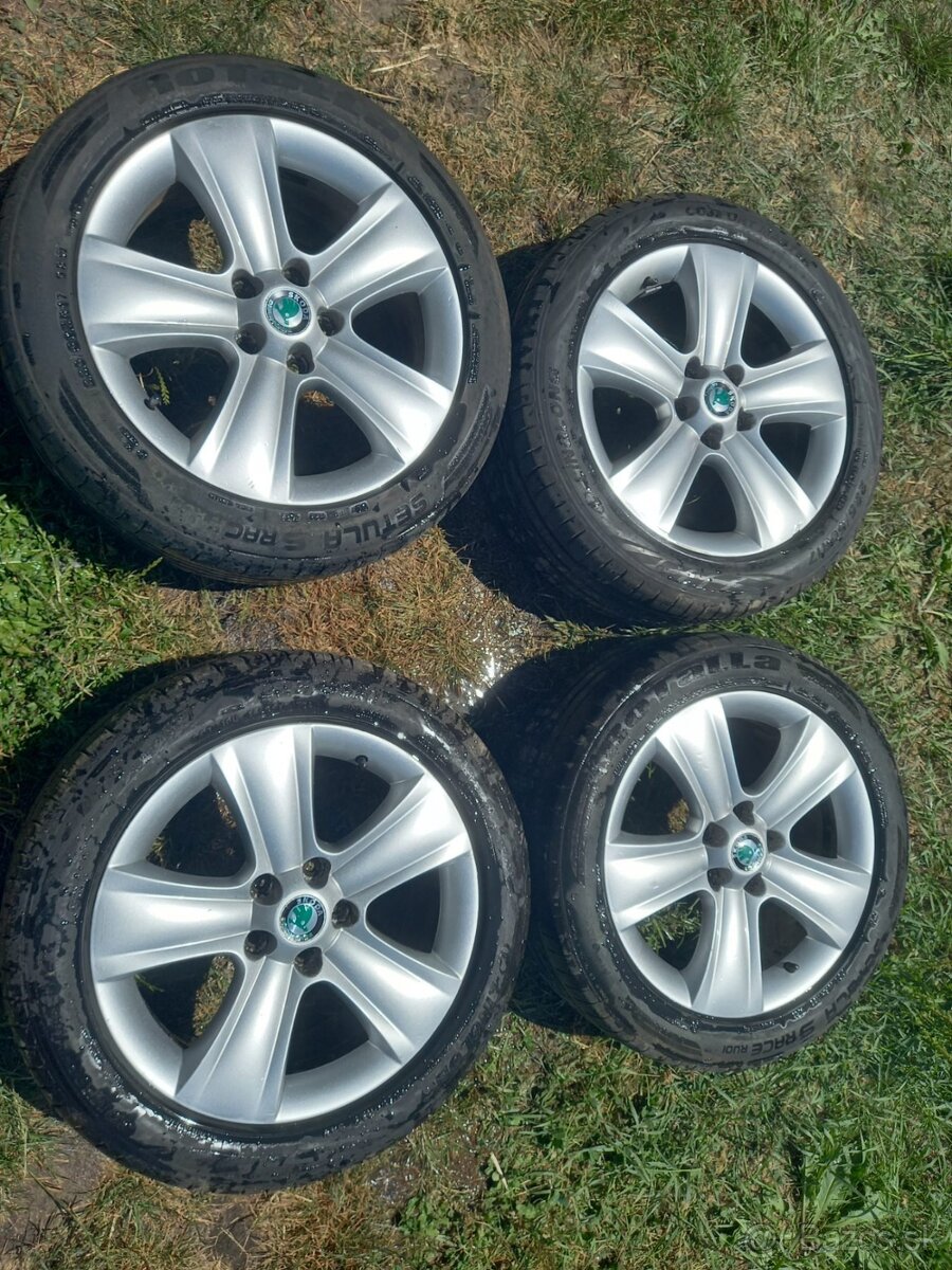 Alu disky 5x112r17 skoda vw