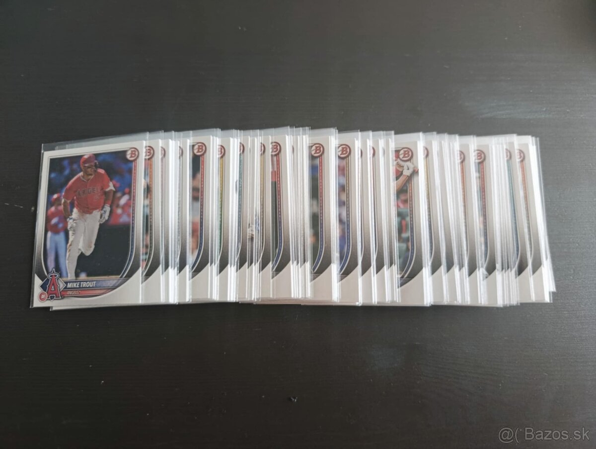Bowman 2025 KOMPLET Base Set 1-100. Vets,RC,Baseball karty