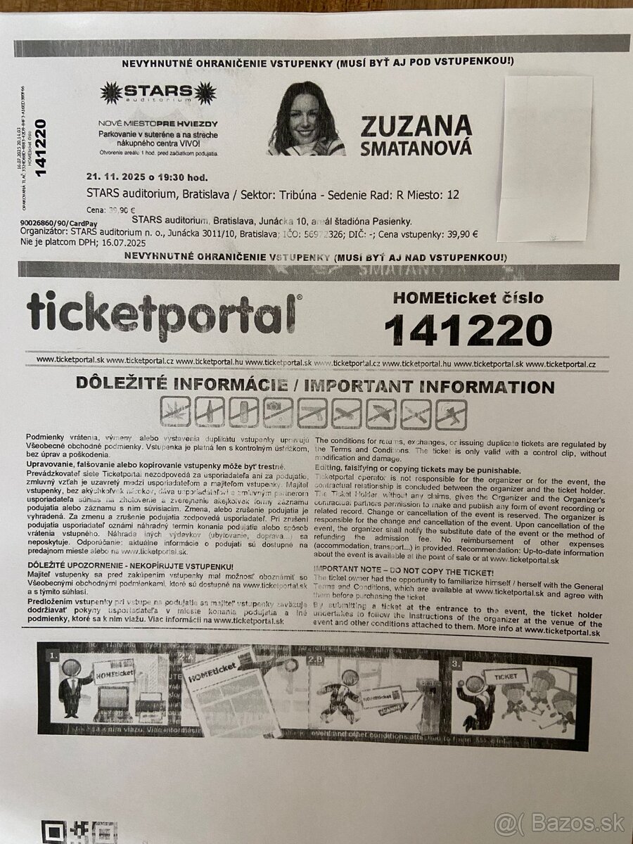 Zuzana Smatanová , Stars auditorium Bratislava