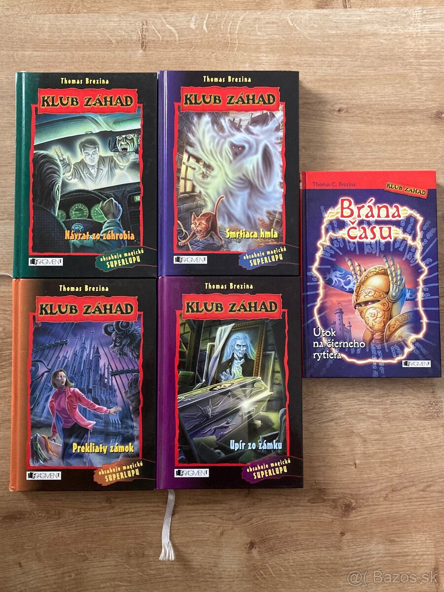 Predám knihy Klub záhad (Thomas Brezina) + Brána času