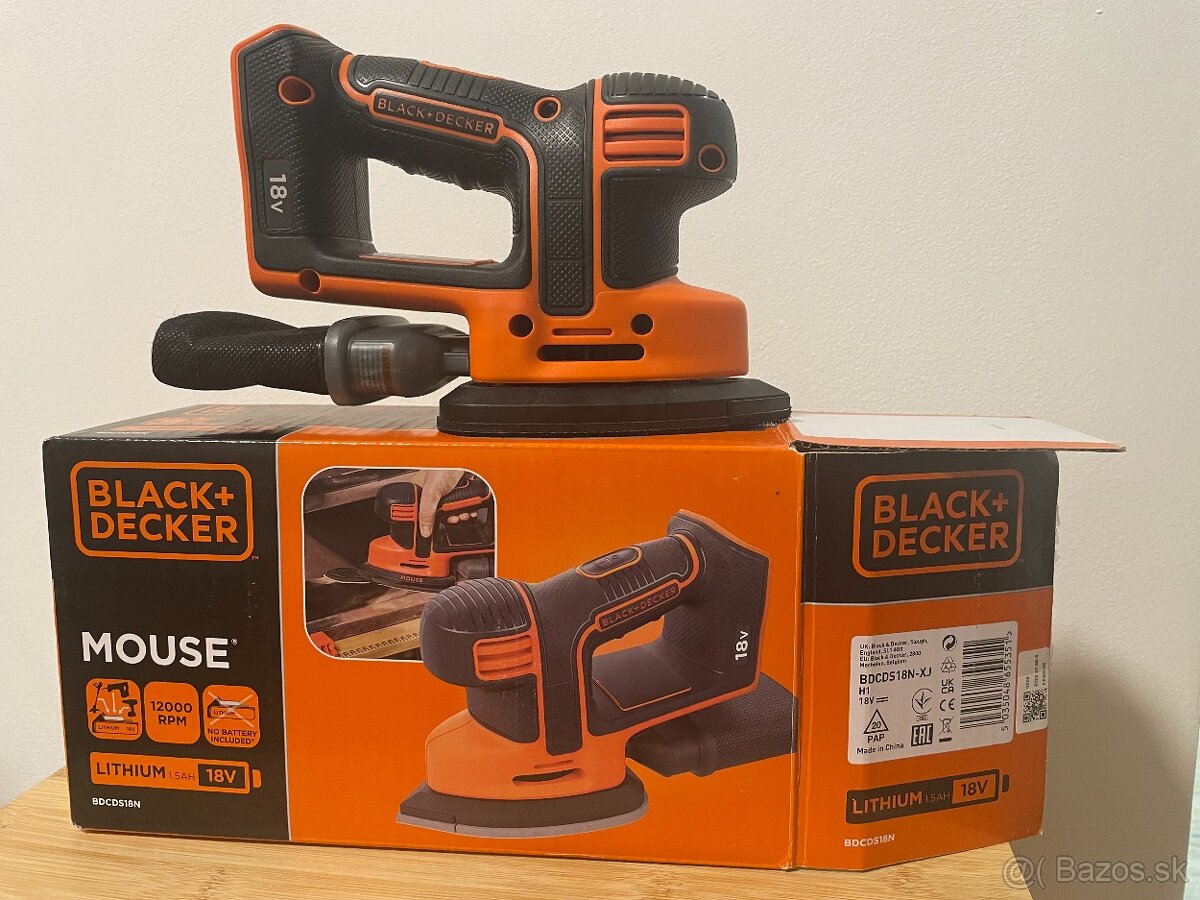 Black+Decker akumulátorová trojuholníková brúska