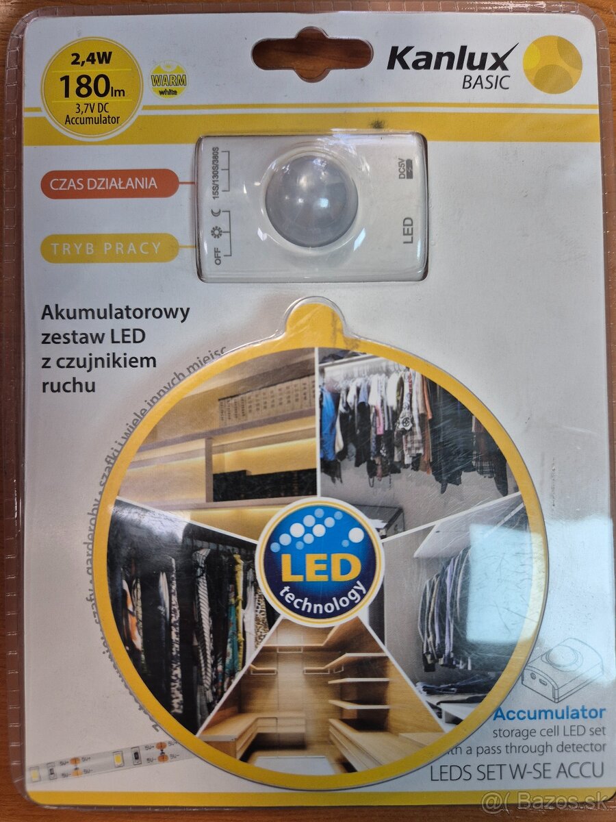 LED pás so senzorom pohybu