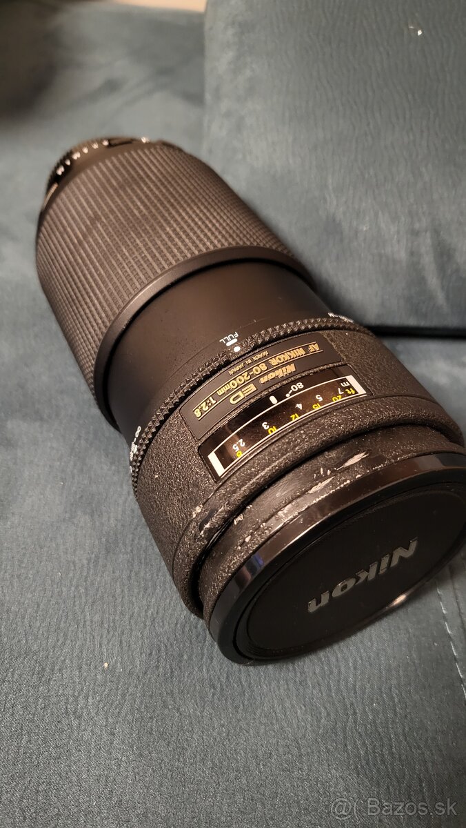 Objektív Nikon 80-200 f 2,8 - poškodené ostrenie