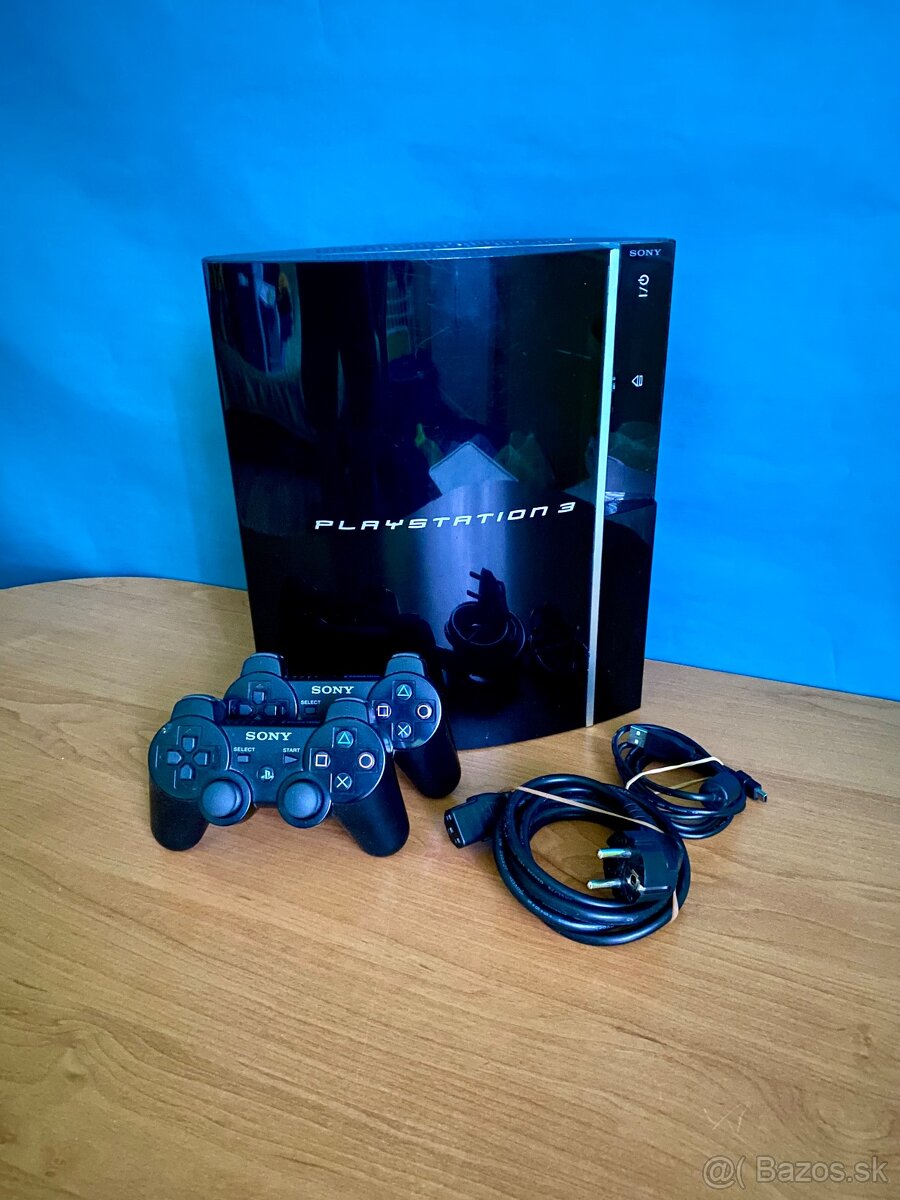 Predam Playstation 3 FAT 1000GB 2x ORIGINAL ovladač