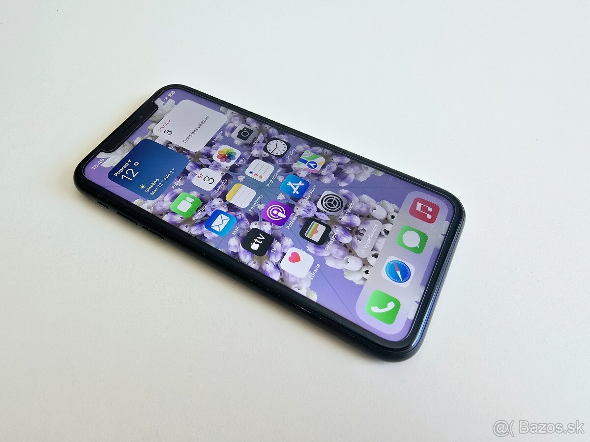 APPLE IPHONE XR 128GB BLACK,ZDRAVIE BATÉRIE 100%