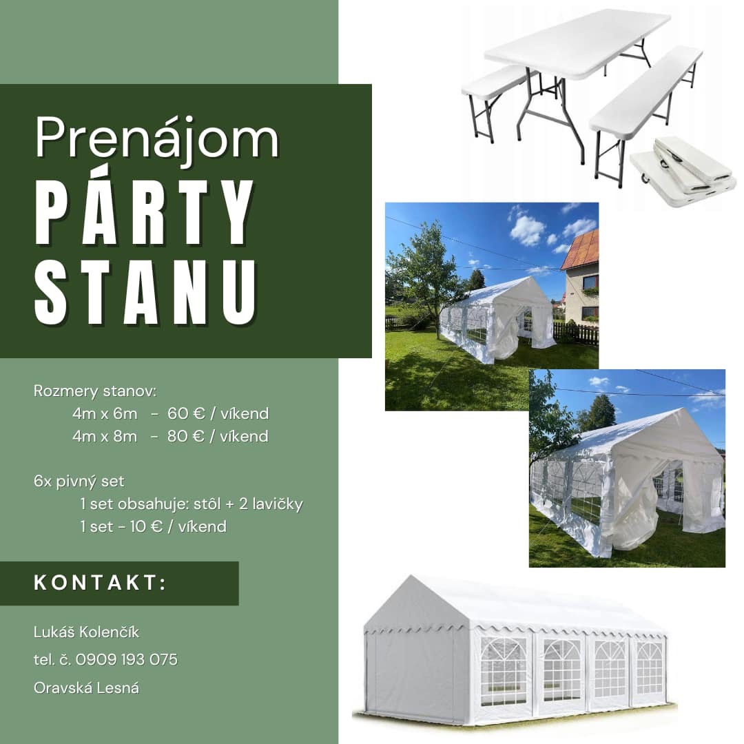 Prenájom Párty stanu