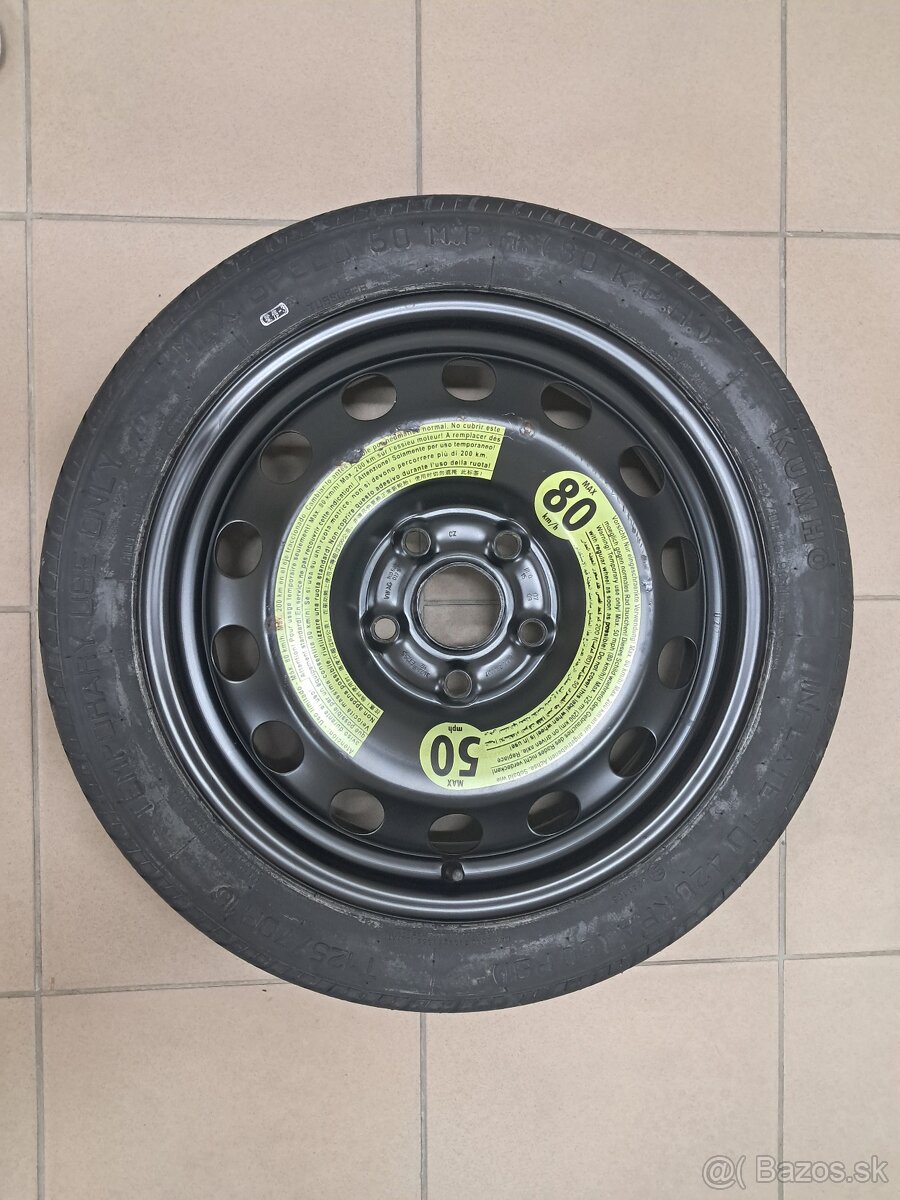 Dojazdovka 5x112r16 Škoda Volkswagen Seat Audi