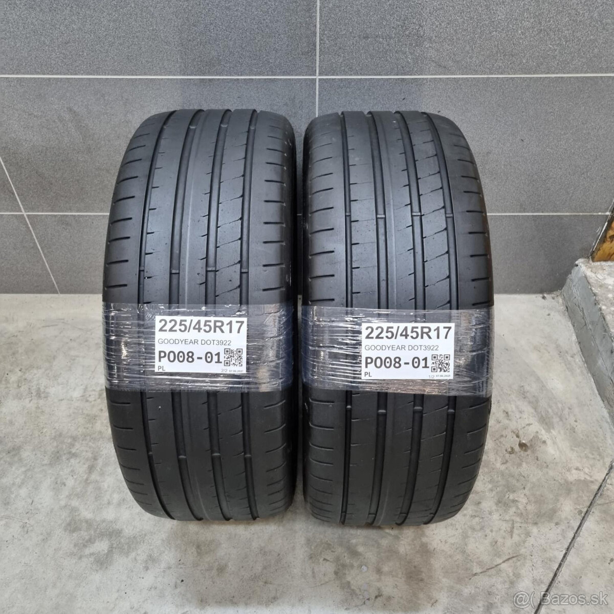 Letné pneumatiky 225/45 R17 GOODYEAR DOT3922