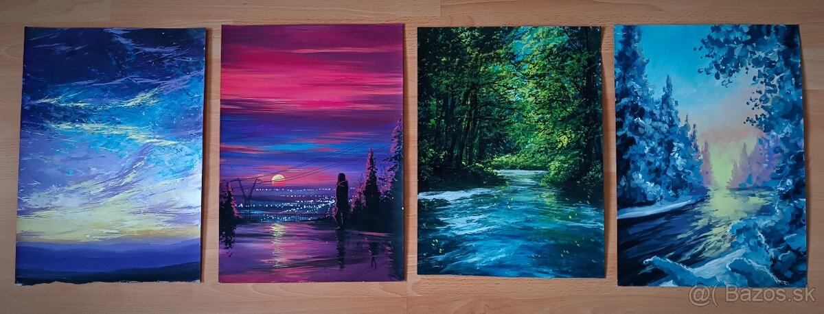 Akrylové obrazy 40x30cm 2