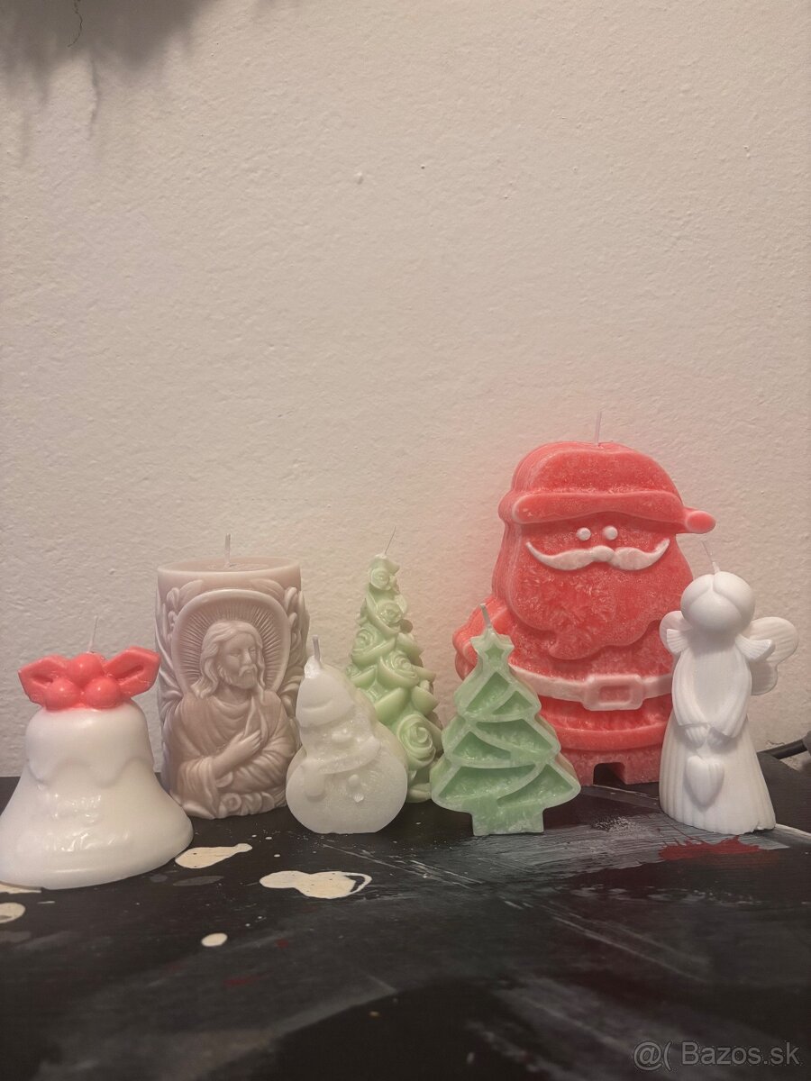 Ručne robené Vianočné sviečky