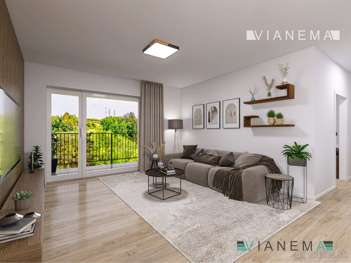 IBA U NÁS Novostavba 3-izb. bytu s veľkou loggiou,PB