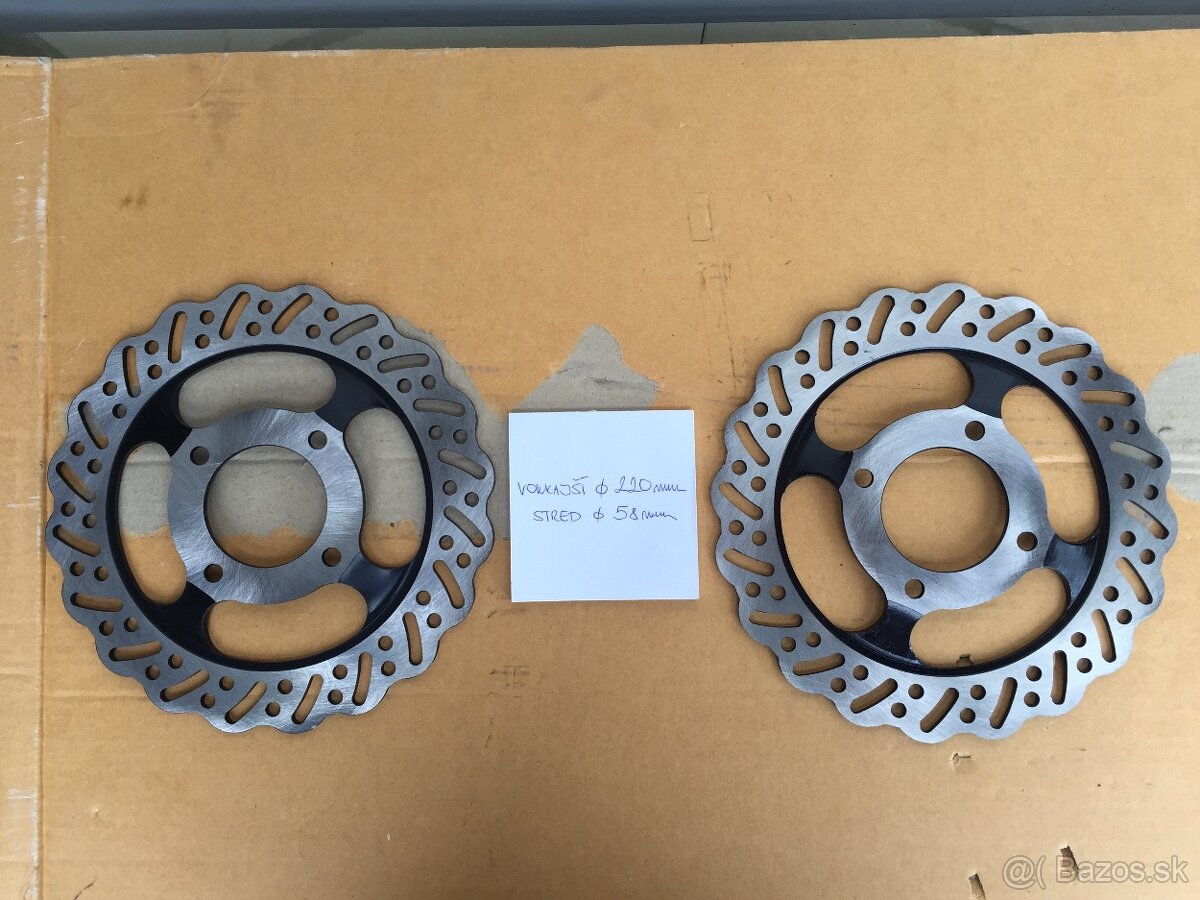 Nové bŕzdové kotúče na moto