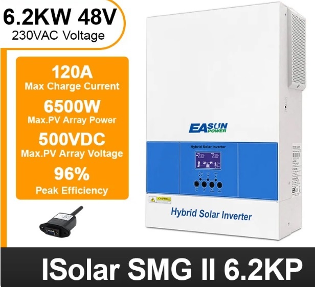 EASUN SMG II 6.2KW fotovoltaicky menic