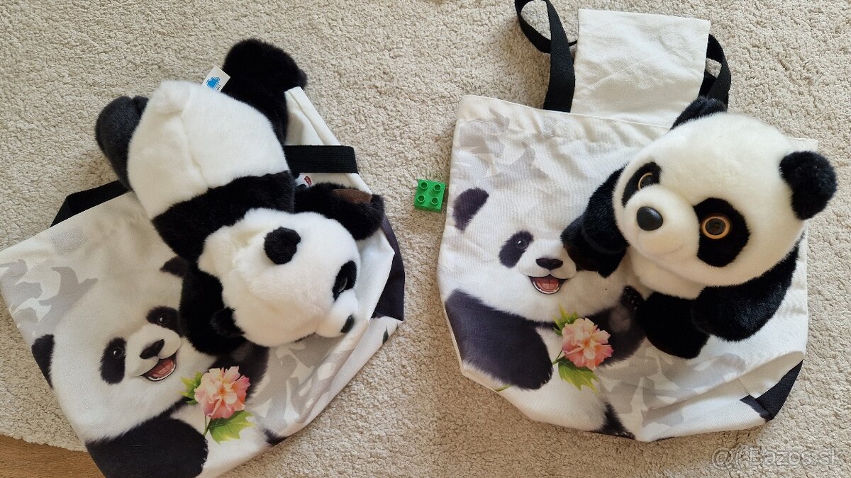 Panda plysak + tasticka