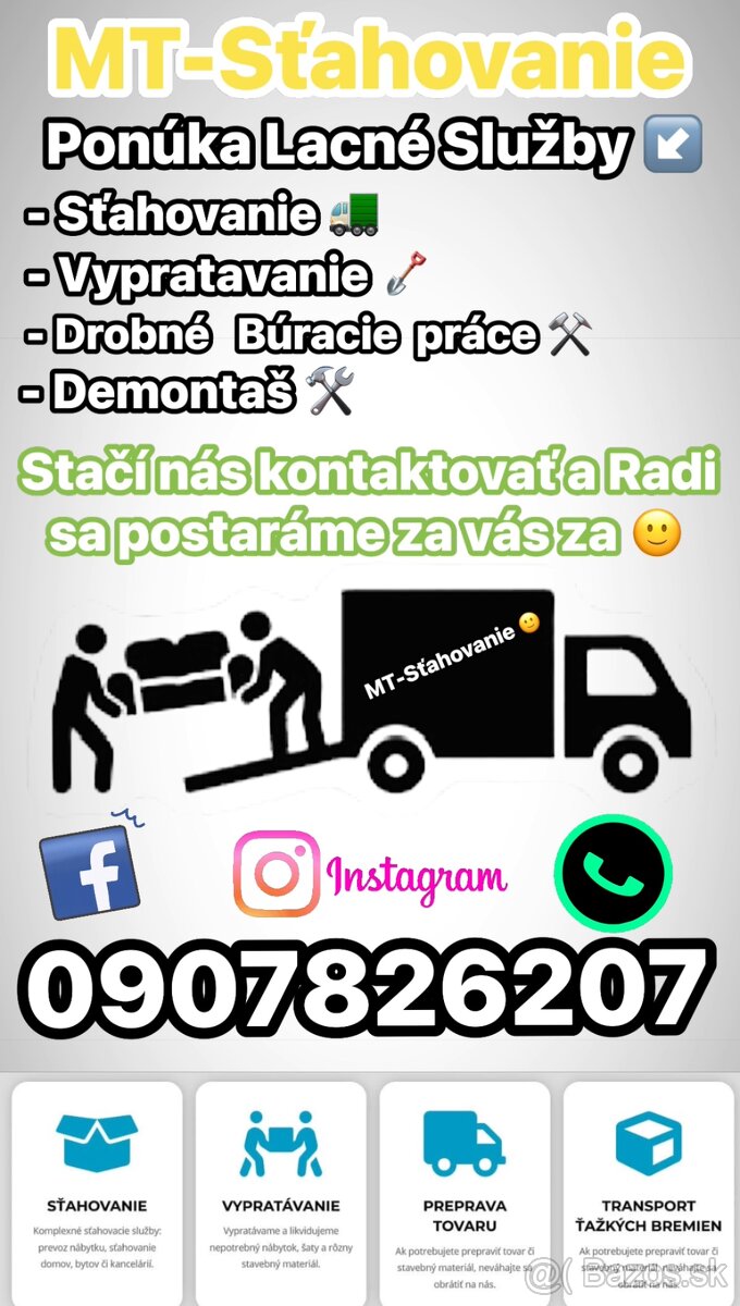 Dobrý deň ponúkame Lacné Služby 🙂