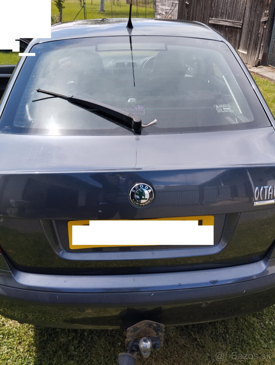 naraznik zadny, dvere, sklo, airbag, octavia II škoda