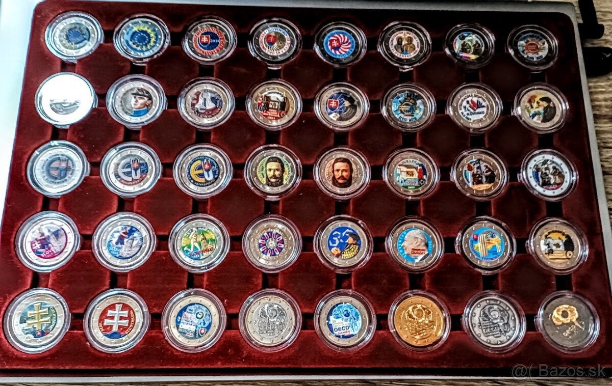 FAREBNE 2EURO MINCE SLOVENSKE TOP