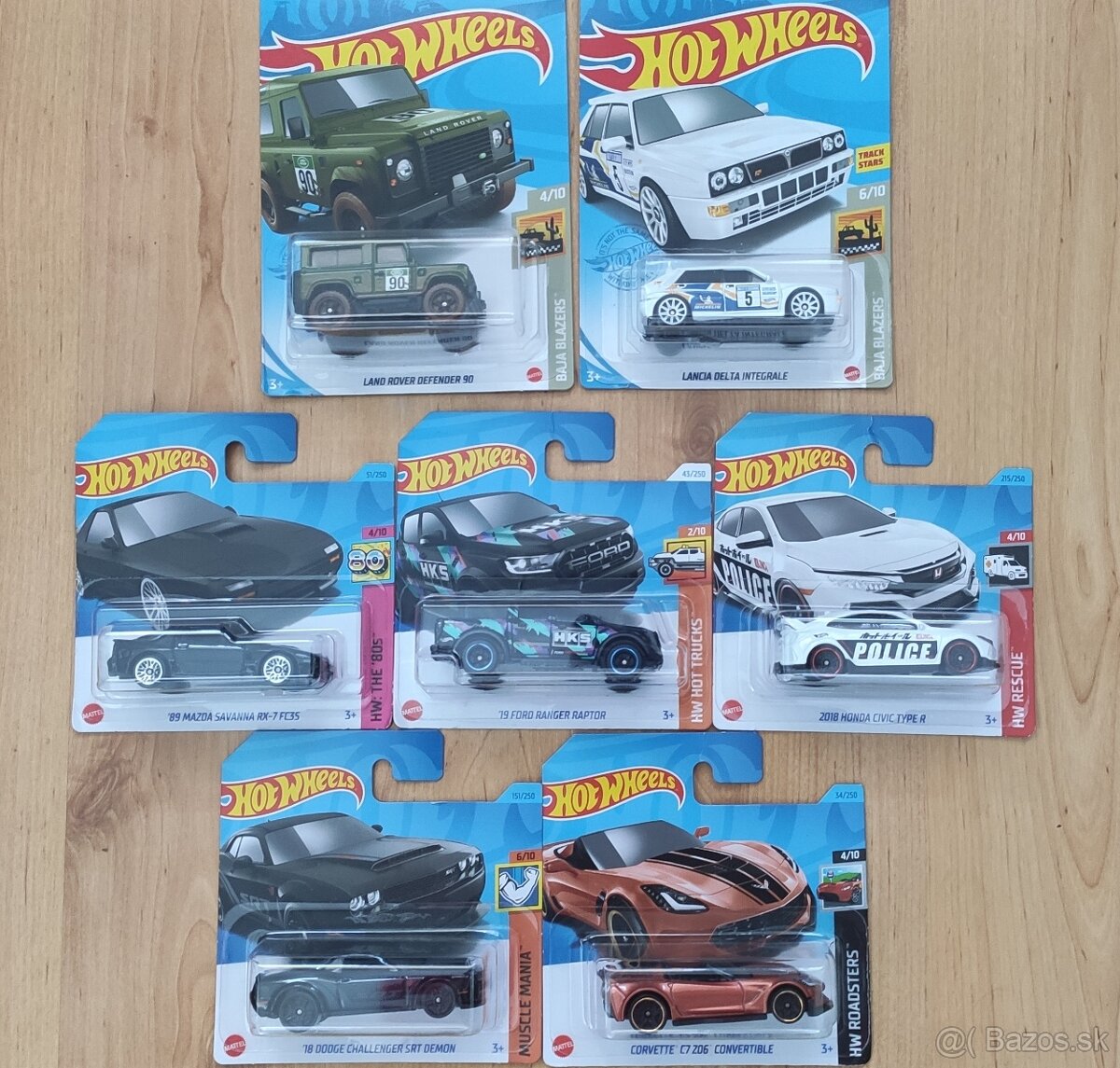 Hot Wheels modely mix