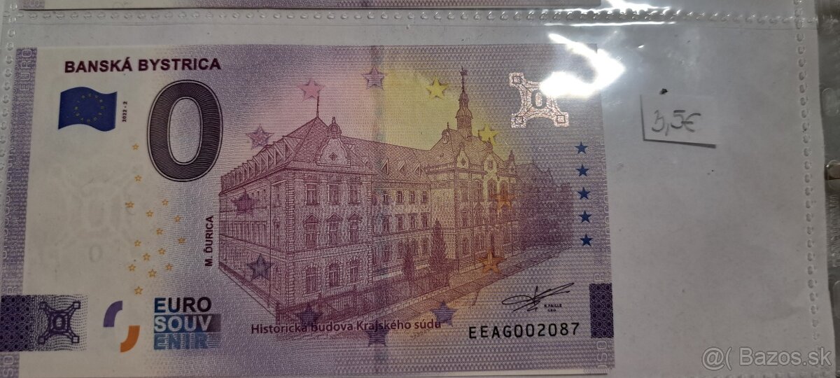 Eurosouvenir Bankovky 0euro