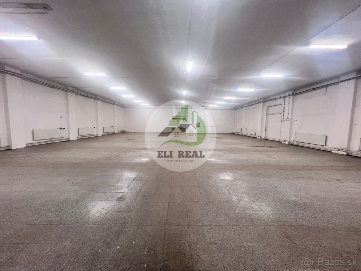 Na prenájom sklad 1474 m² s nakladacími rampami a kancelársk