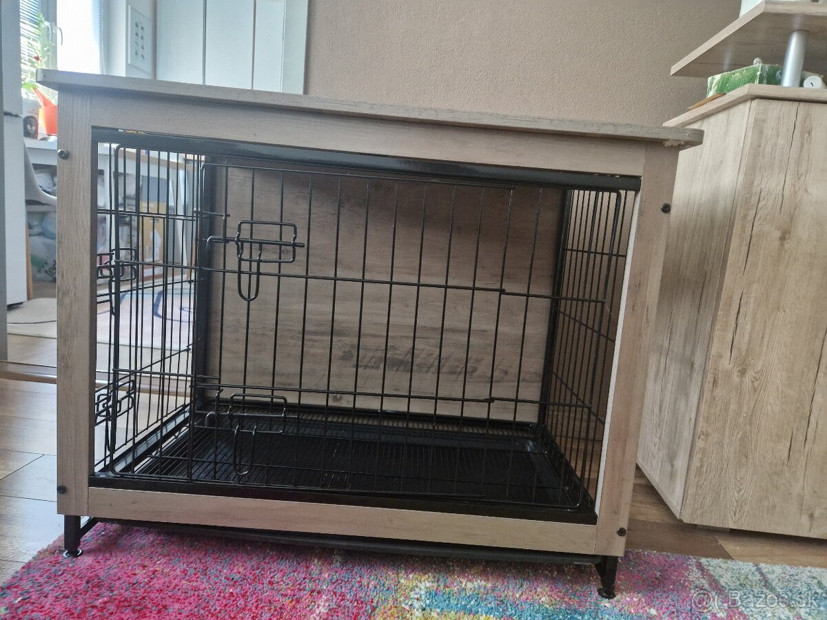 Predam klietku pre psa ocelovo/drevenu