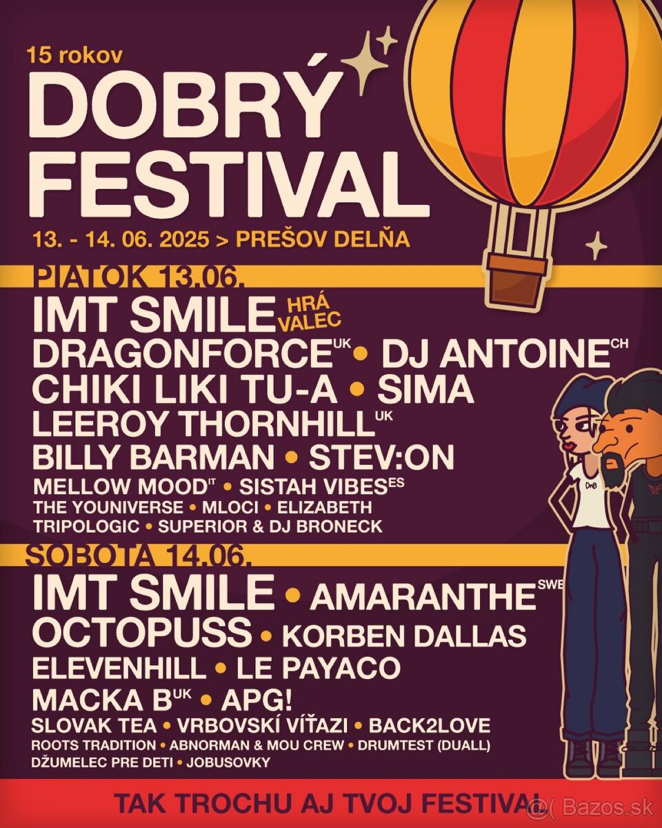 Predám vstupenky na Dobrý festival 2025 ZVÝHODNENÁ CENA